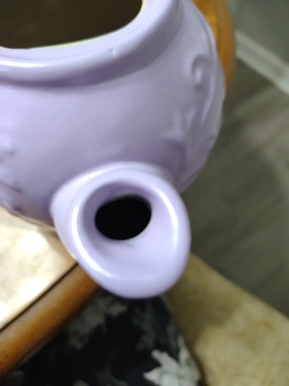 hand painted teapot